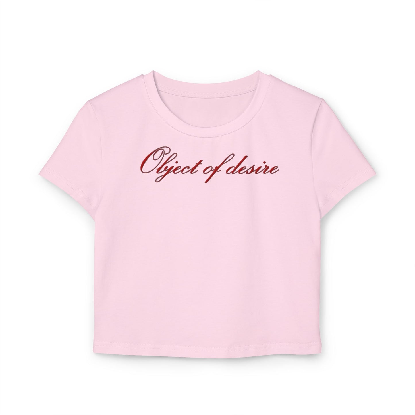 Object of Desire Crop Tee — Women's Butterfly Graphic Baby Tee