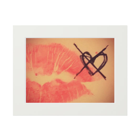 Fine Art Print — Never been kissed Passepartout Mat)