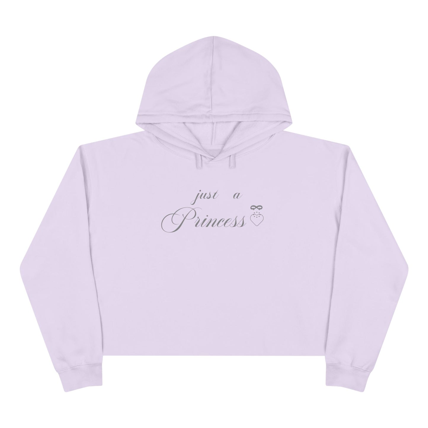 Princess Crop Hoodie — "Just a Princess" Pink Cropped Hoodie