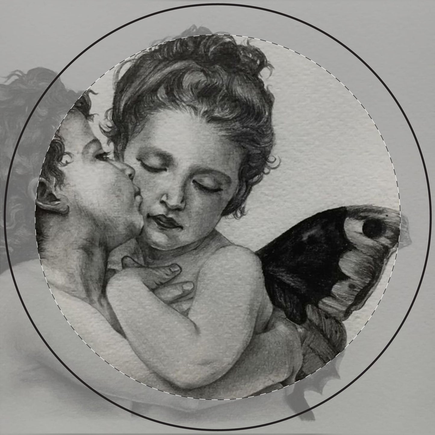 Engraved Cherub Scented Soy Candle — 14oz Romantic Aroma