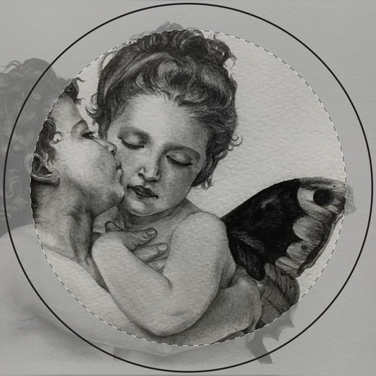 Engraved Cherub Scented Soy Candle — 14oz Romantic Aroma