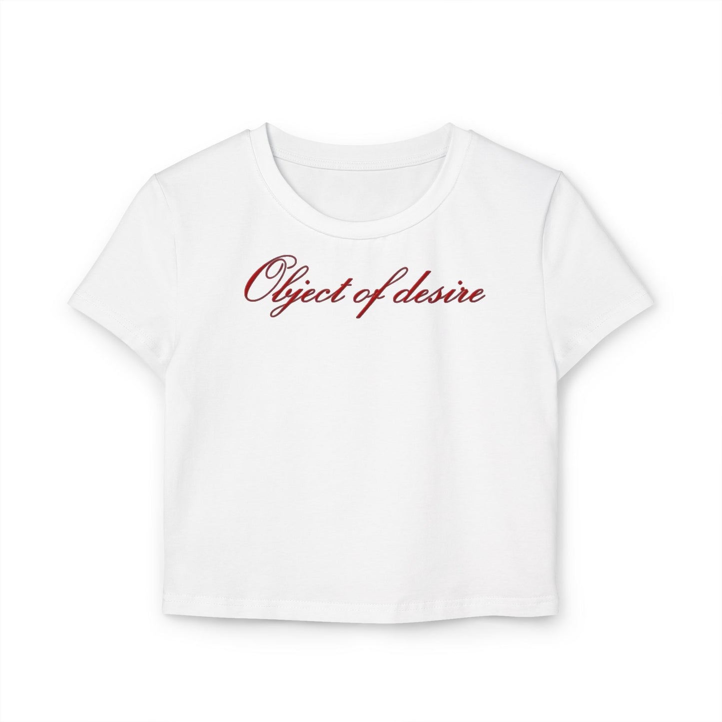 Object of Desire Crop Tee — Women's Butterfly Graphic Baby Tee