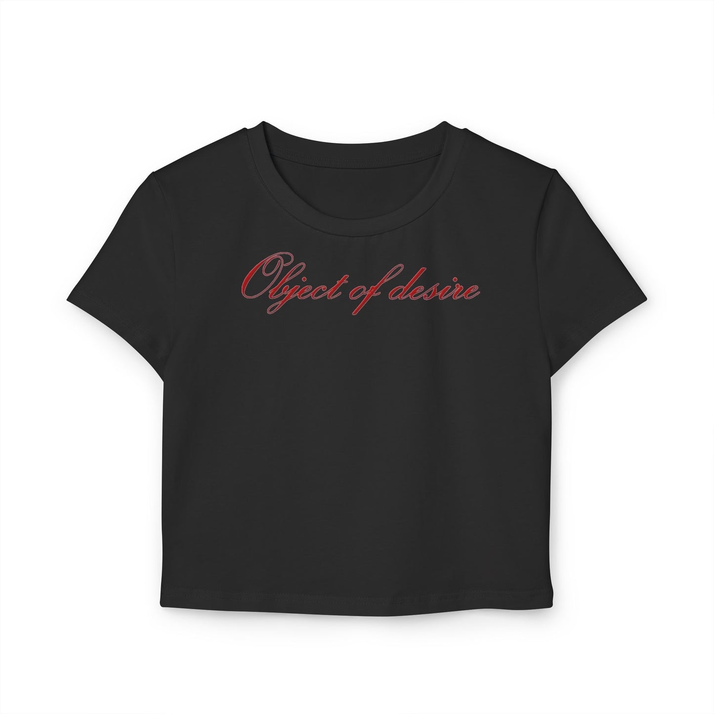 Object of Desire Crop Tee — Women's Butterfly Graphic Baby Tee