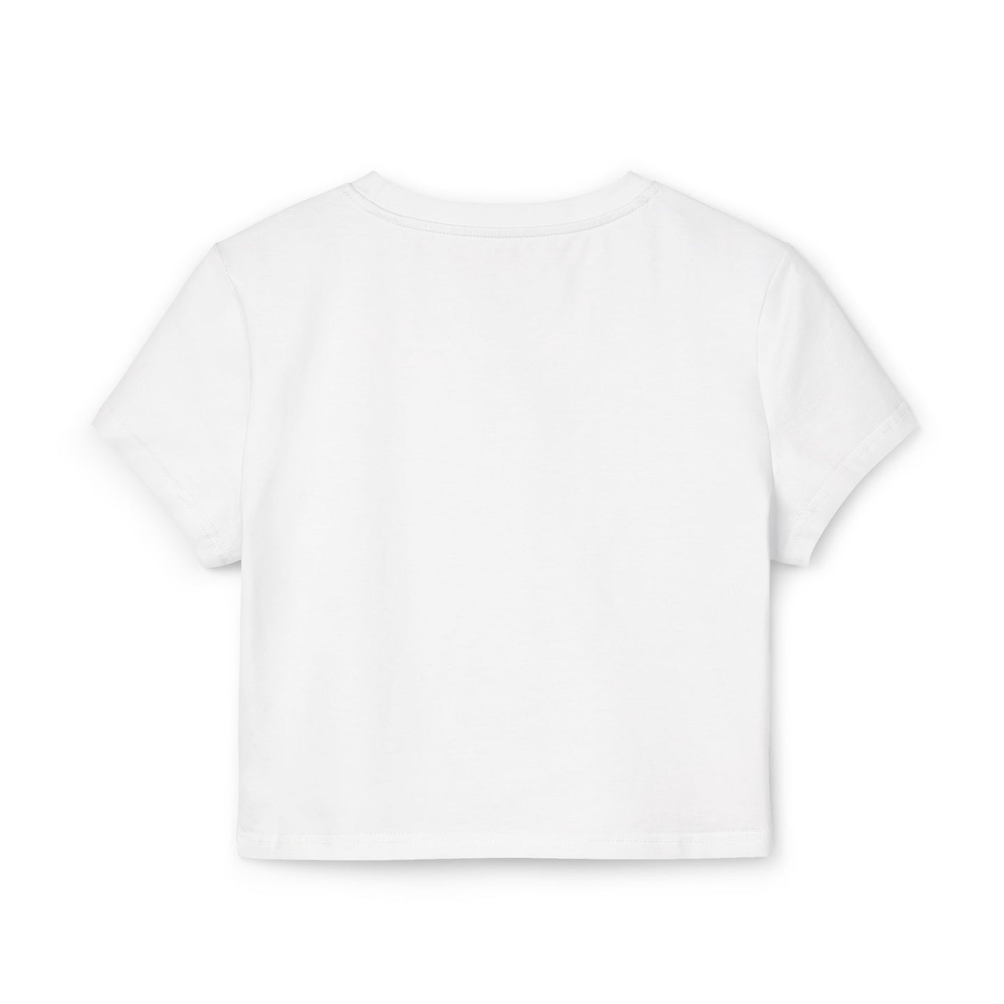 Baby Tee with 'Ballerwood' Script — Women's Casual Crop Top