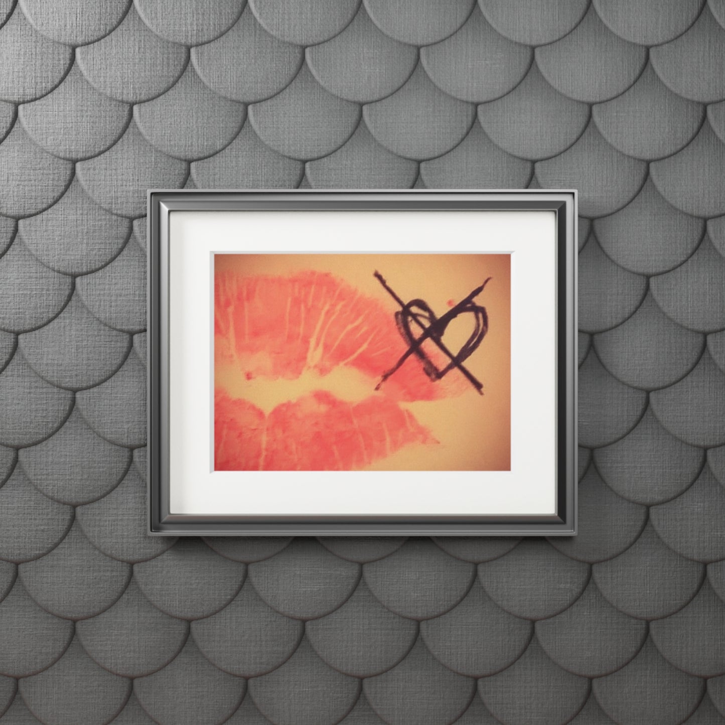 Fine Art Print — Never been kissed Passepartout Mat)