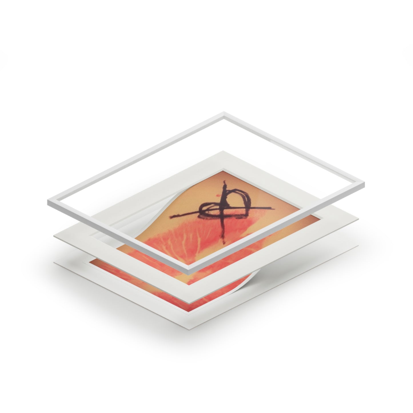 Fine Art Print — Never been kissed Passepartout Mat)